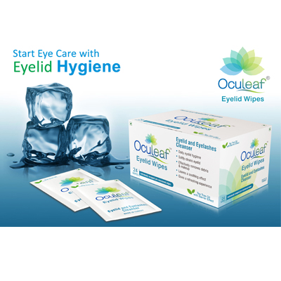 Oculeaf Eyelids Wipes, a new standard for Eye Care