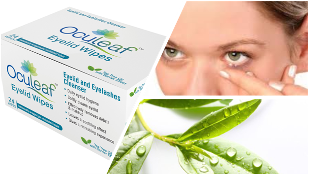 Manage contact lens discomfort with Oculeaf Eyelid Wipes