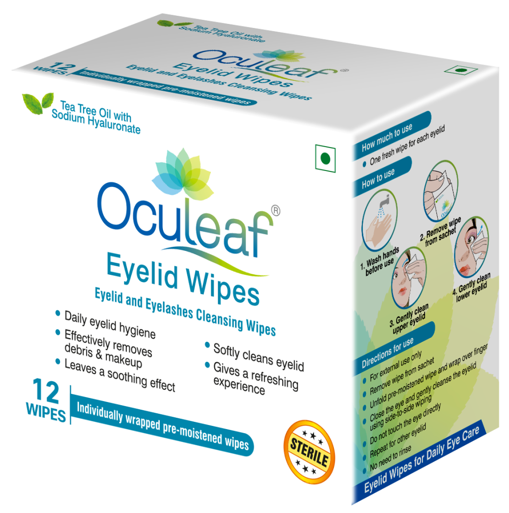 Oculeaf Eyelid Wipes (12) Waypham